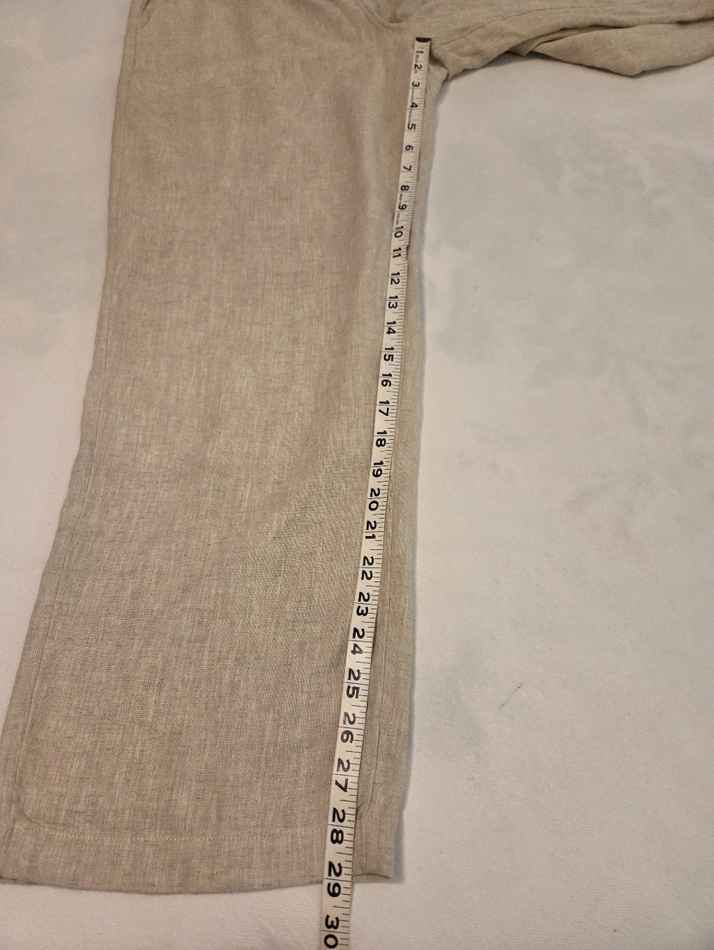Abercrombie & Fitch Light Beige Wide Leg Pants